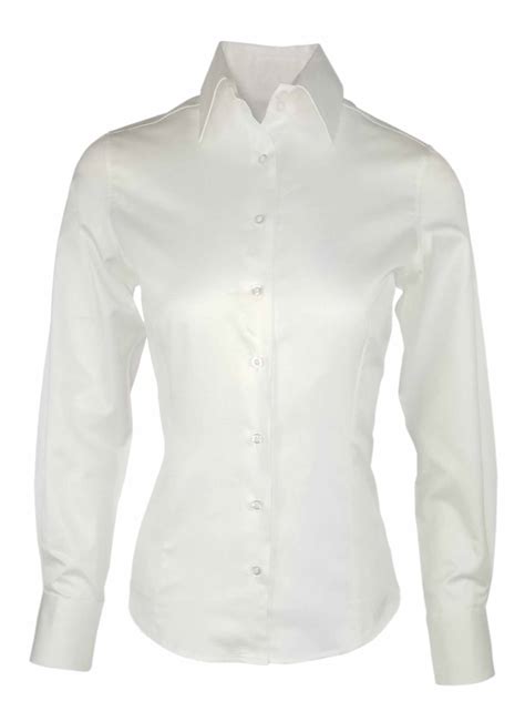 White Long Sleeve Shirts Clothing 